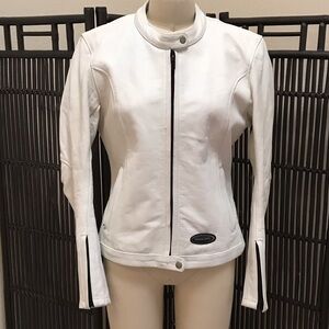 Danier Women's White Leather Jacket